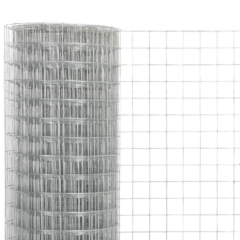 Vidaxl grillage pour volière acier galvanisé 25x1,5 m argenté 143620_2
