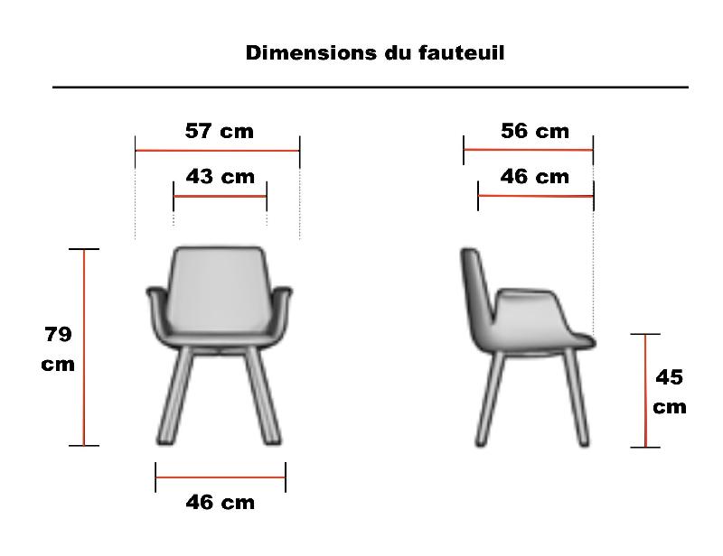 Chaise visiteurs RAN pieds bois - Mobel linea. - Cerise_0