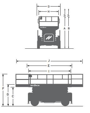 Sj9243 RT - Nacelle ciseaux tout-terrain Skyjack - 15,11 m de hauteur de travail, moteur diesel Stage V_2