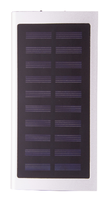 Power Bank en aluminium recyclé avec chargeur solaire intégré - 4000 mAh - 2 ports USB et USB-C_2
