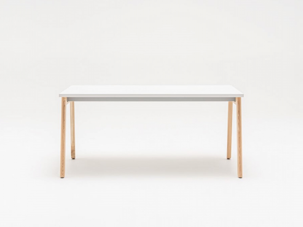 Bureau administratif simple et double - OGI B - Design scandinave avec pieds en frêne naturel et options ergonomiques_2