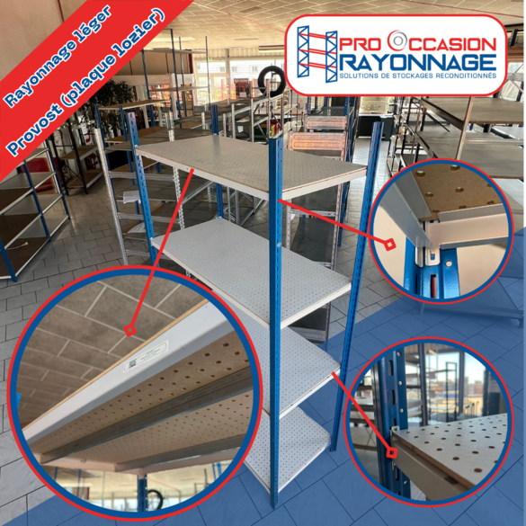 Étagère - Hauteur 2220mm, Longueur 1250mm, Profondeur 570mm - PROVOST_2