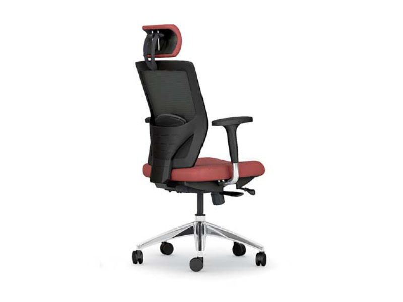 Fauteuil de direction en cuir Juno - mécanisme synchrone, réglages multiples et support lombaire ajustable_2