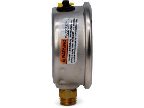 G2509L, Manomètre, 63 mm Face, Raccordement Vertical, Bain de glycérine, 7 bar pression maximale_2
