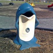 Splash - poubelle publique Glasdon - 85 litres, revêtement en acier galvanisé_2