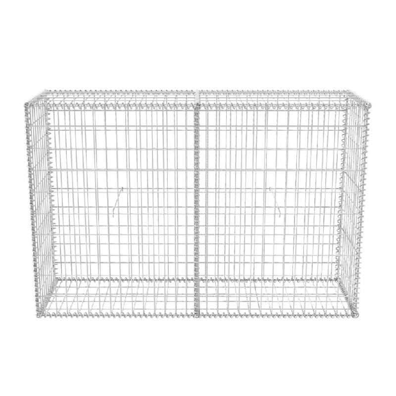 Vidaxl panier de gabion acier galvanisé 150x50x100 cm 142551_2