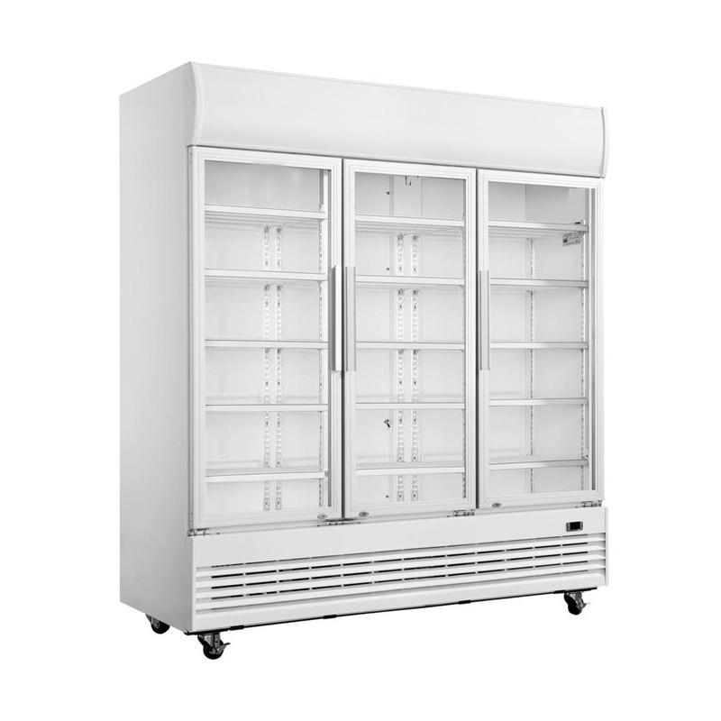 Vitrine réfrigérée murale pour produits frais en 3 portes - capacité 1300 litres  - r290 gaz écologique_2