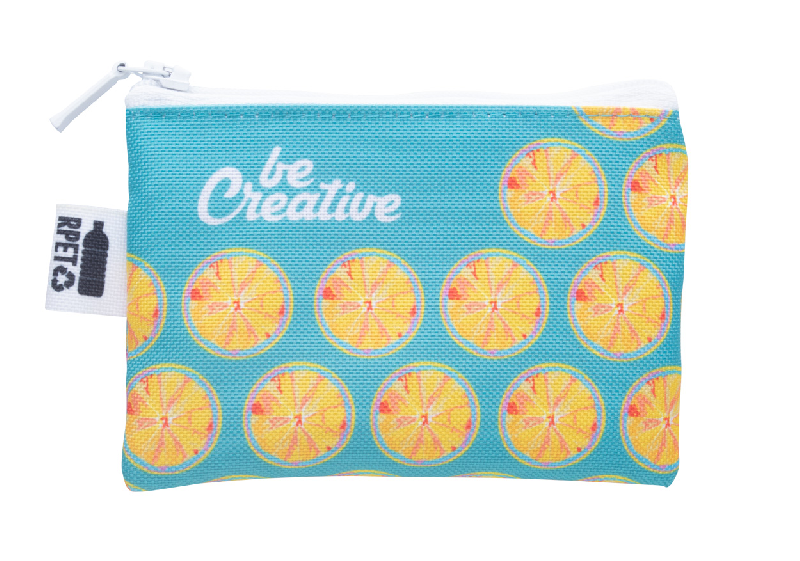 Porte-monnaie personnalisé zippé - Protégé RFID - Polyester 600D RPET - Impression sublimation_2
