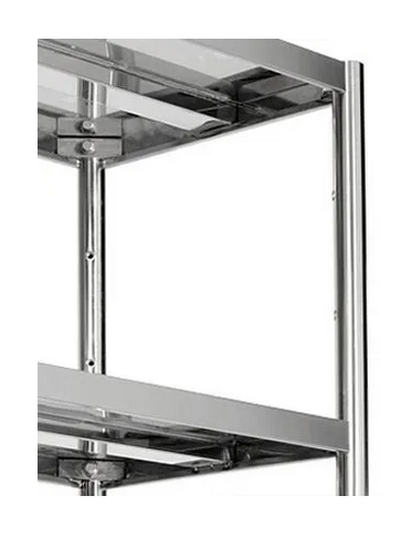 Étagères en inox 4 niveaux 1200x500mm_2