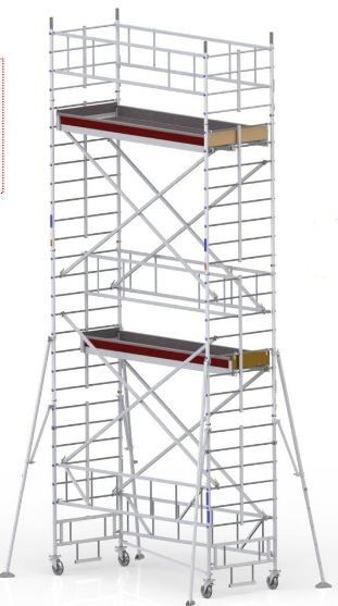 Modèle TLS Échafaudage - ULTRALU - Usage intensif - Hauteur de travail 4.30 m à 14.30 m - Grande surface de travail_2