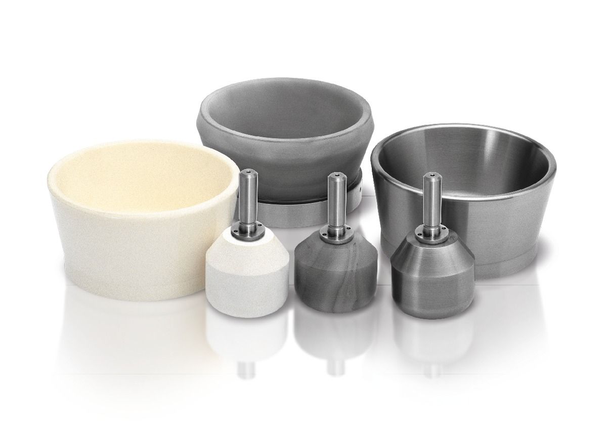 RM 200 - Broyeur à mortier alimentaire Retsch GmbH - Finesse finale < 10 µm - Mélange et homogénéisation de poudres, suspensions et pâtes_2