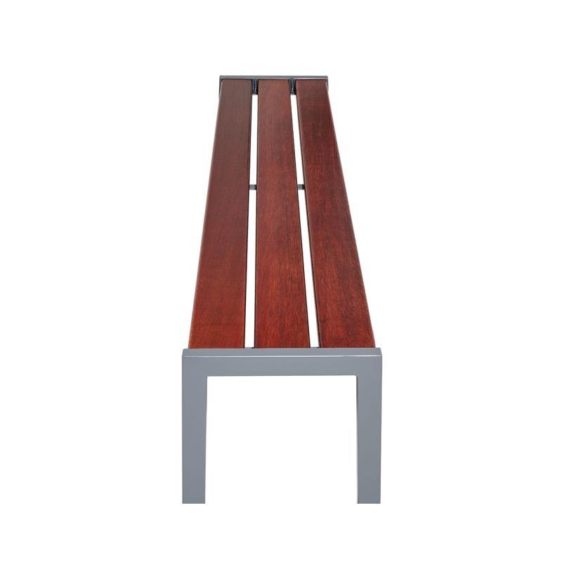 Banquette Silaos® acier et bois - chêne certifié PEFC - design 2021 - ref : 209631.Gpro.Chec_2