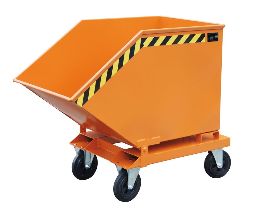 Benne basculante à poignée - capacité de 250 à 1000 litres - charge 300 kg - version laquée ou galvanisée_2