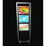 Porte-affiche LED - Cadre auto-portant en aluminium anodisé sur mesure_2