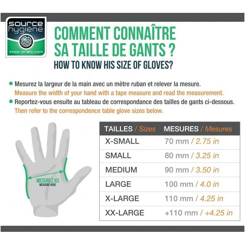 Gants de protection chimique - latex non poudré - haute résistance 18.5g - bleu foncé - taille S - boîte de 50 - 200002016_2