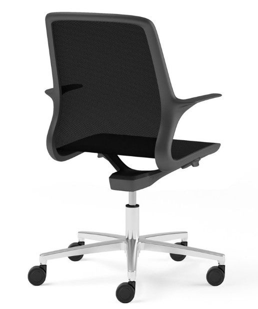 Maglia Office - Chaise de bureau ergonomique ajustable - Sitis - Base en aluminium poli ou nylon noir_2