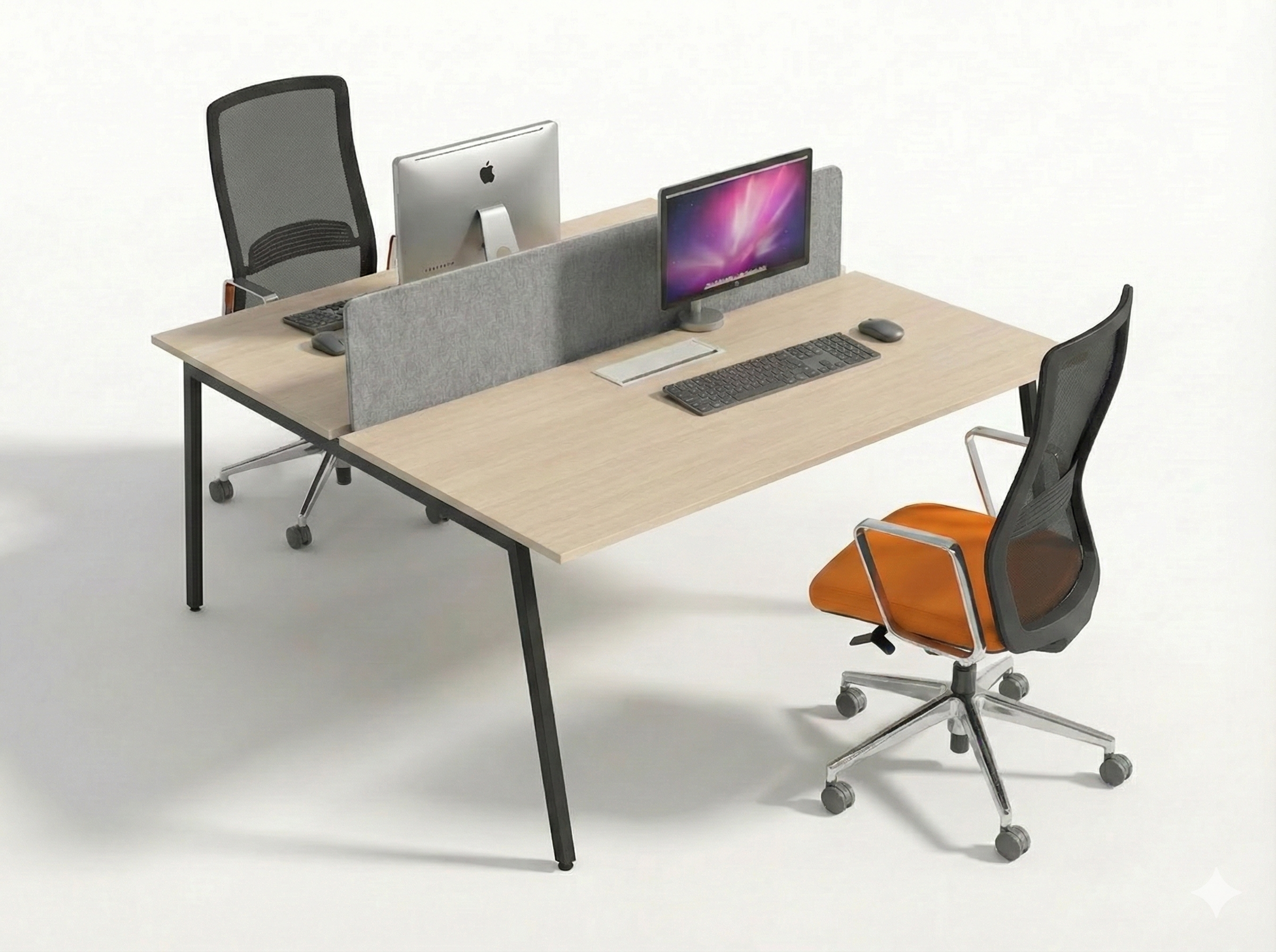 Bureau double LESS -A-M 2 PER L. 160 H. 74 P. 160 cm_2