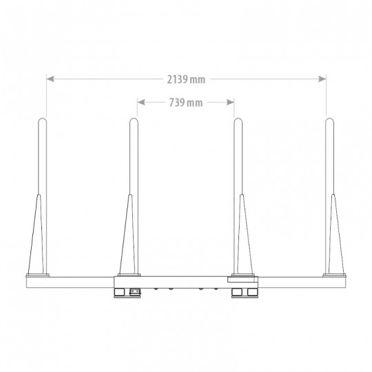 Grappin à balles rectangulaire - Pince agricole multi-usage avec double vérin pour chargeuse, tracteur et télescopique_2