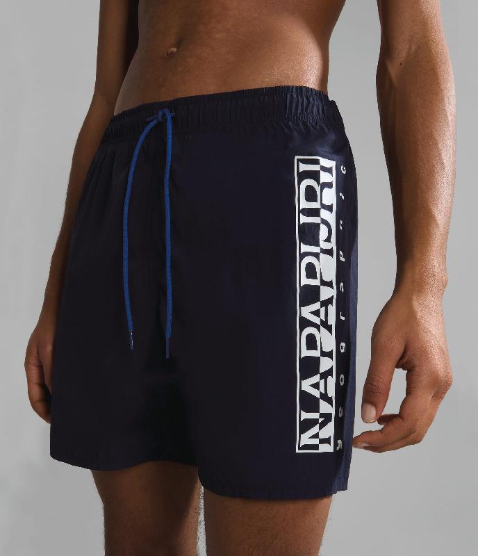Short de bain V-Box - Réf: NP0A4GAH - 100% polyamide, ajustable avec cordon et taille élastique - Marque Napapijri_2