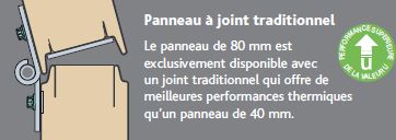 Porte sectionnelle industrielle ISO V80 - sur mesure, design fiable et performant, gestion du trafic et faible déperdition énergétique_2