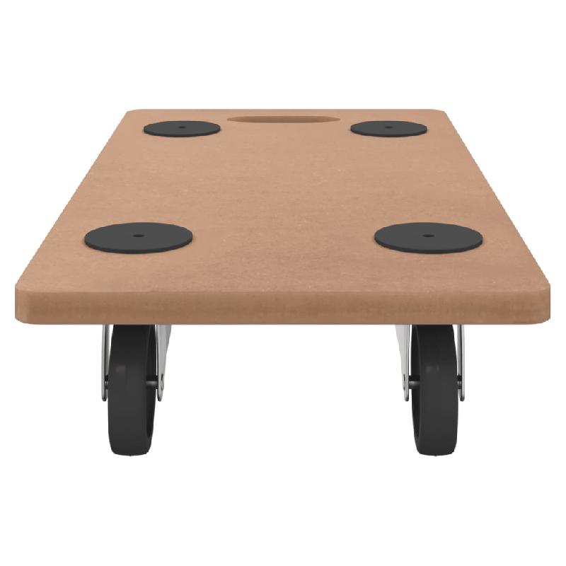 Vidaxl chariots sur roulettes 2 pcs rectangulaire bois d'ingénierie 154885_2