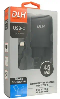 Alimentation secteur USB-C 45W Power Delivery pour ordinateurs portables_2