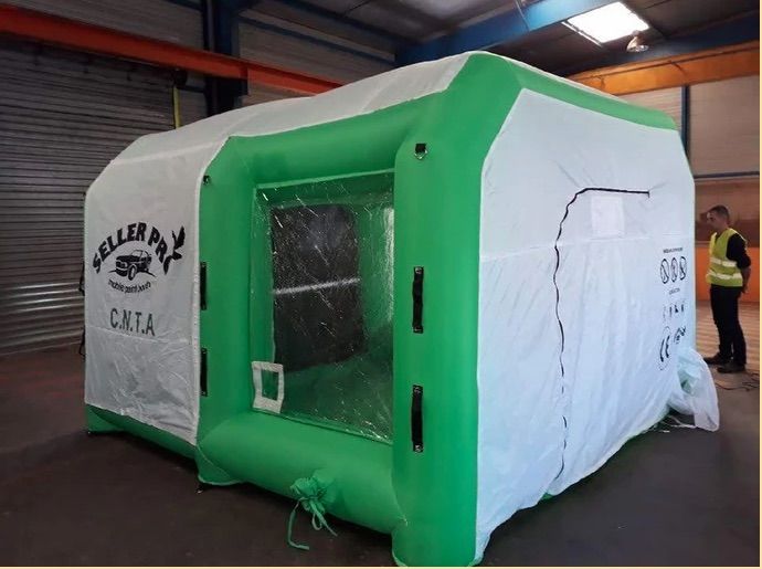 Cabine gonflable SELLERPRO modèle Aéro 2 - 8m x 4,5m x 3m - Spécial aérogommage, sablage et grenaillage_2