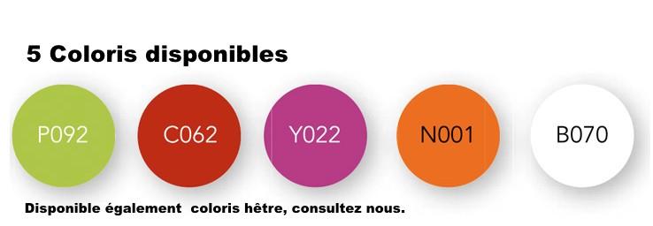 Table basse avec plateau de couleur Roxane - GENEXCO - Argent Ral 9006, Fuchsia_2