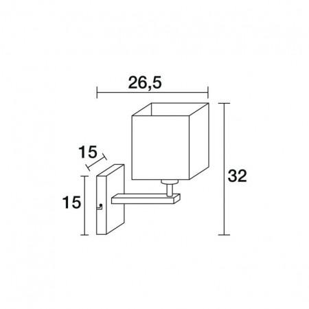 Applique murale ovale - abat-jour rond en tissu blanc ou beige - structure en métal nickel satiné avec flexible - IP20_2