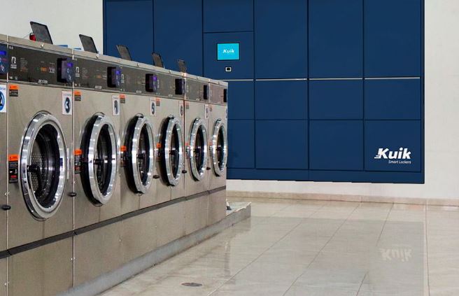 Casiers intelligents de blanchisserie en libre-service - Pour charges intermédiaires - réf Porte H40_2