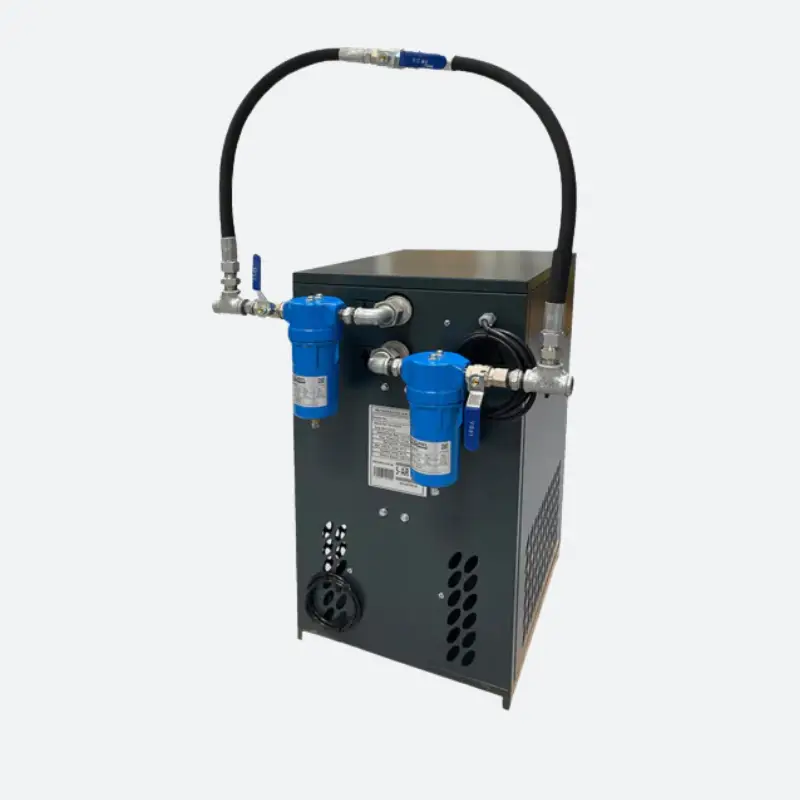 Compresseur à piston insonorisé 10CV 400V avec réservoir galva 500l et sécheur frigorifique_2
