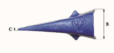 Dents de godet adaptables Feurst F30 S - Références, poids et dimensions précises_2