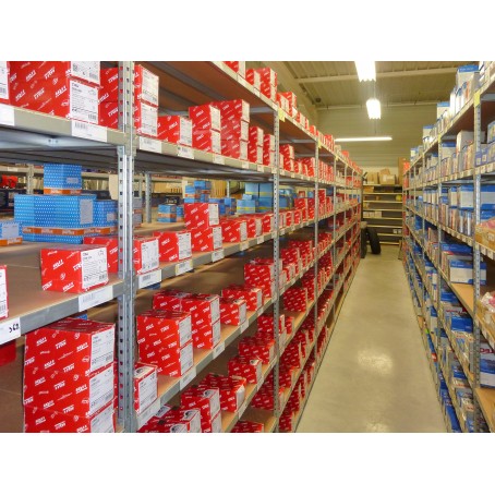 Rayonnage léger polyvalent - pour bacs et cartons - capacité 150 kg par tablette_2