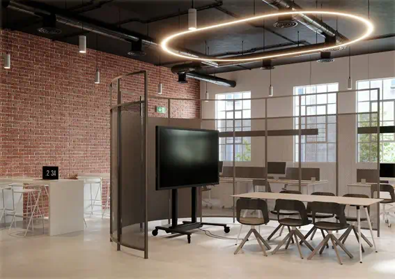 RISE 4205 Chariot élévateur à  écran motorisé, 50 mm/s, Course 700 mm (Noir, UE)_2