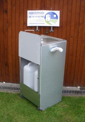 Sani Main de Chantier 1 Poste - Lave-main Autonome Compact et Léger_2