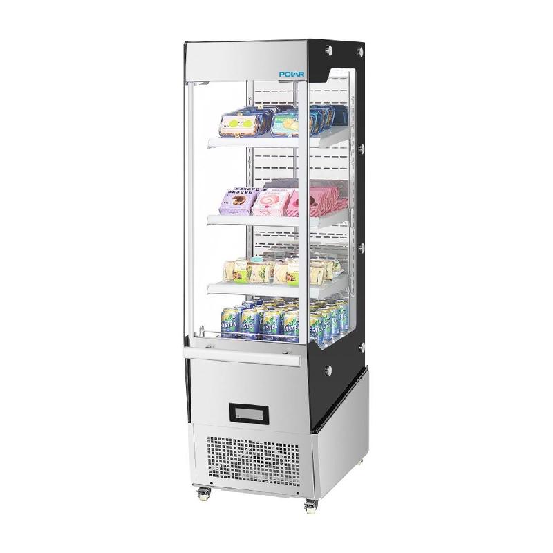 Vitrine réfrigérée positive libre-service Slimline série G avec porte 220 L - Polar - PG006_2