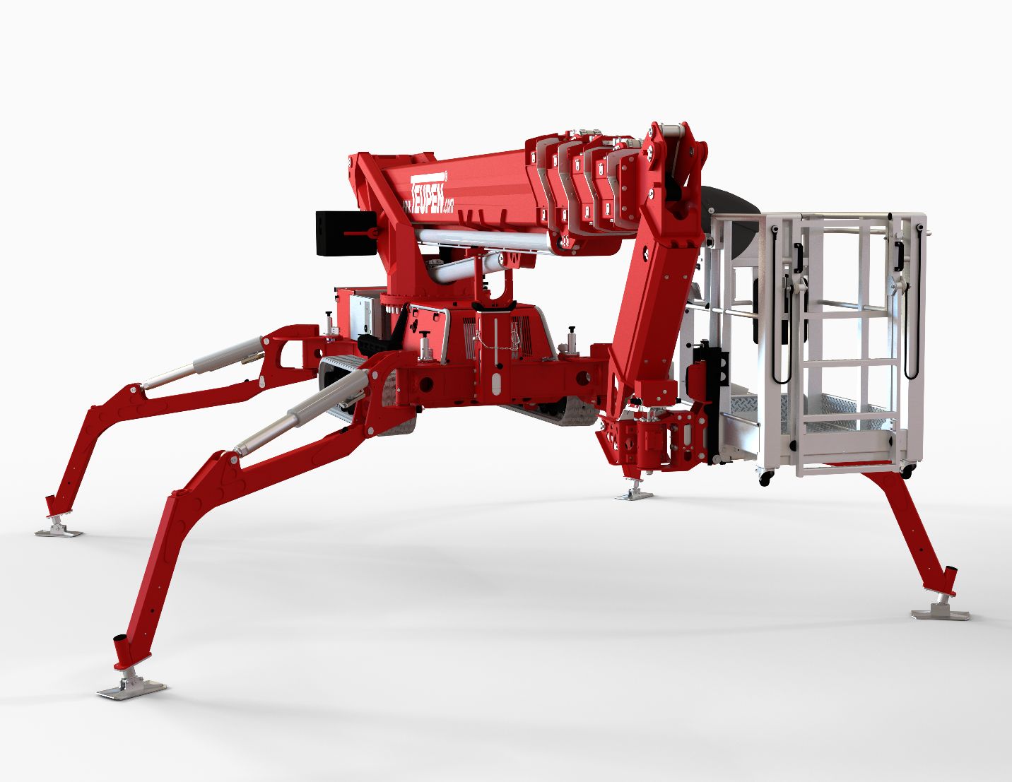 Nacelle à chenilles hydrauliques ajustables pour terrains difficiles