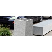Up27bl - Corbeille Dado en béton Novatilu - 140 litres - Fabrication en granit avec options de recyclage et couvercle_3