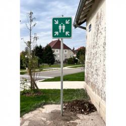Panneau point de rassemblement après évacuation CE004 - signalisation de sécurité, anti-UV et rétroréfléchissant_2