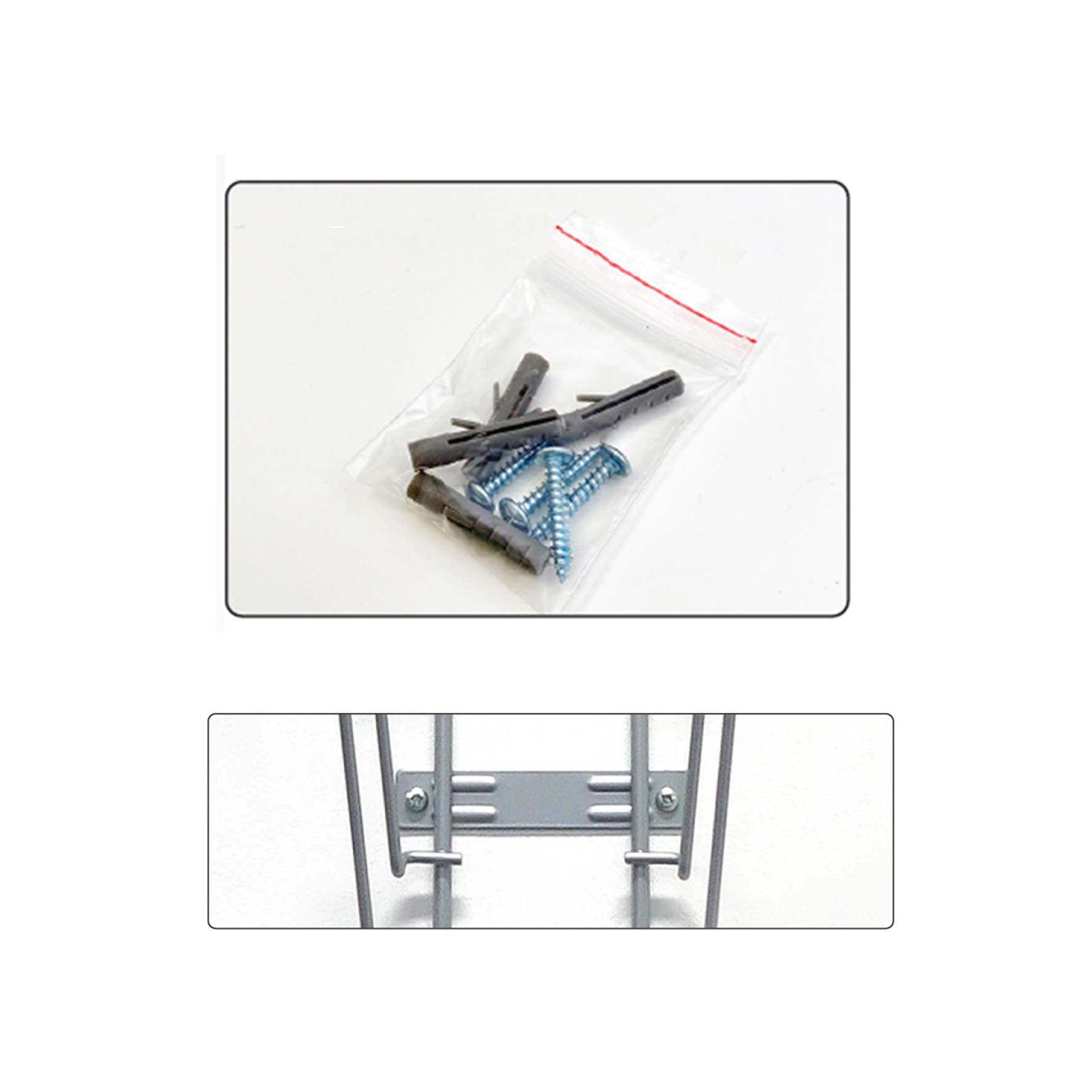 Présentoir Mural 6 x A4 - Fil 100% métallique Réf : 410006_2