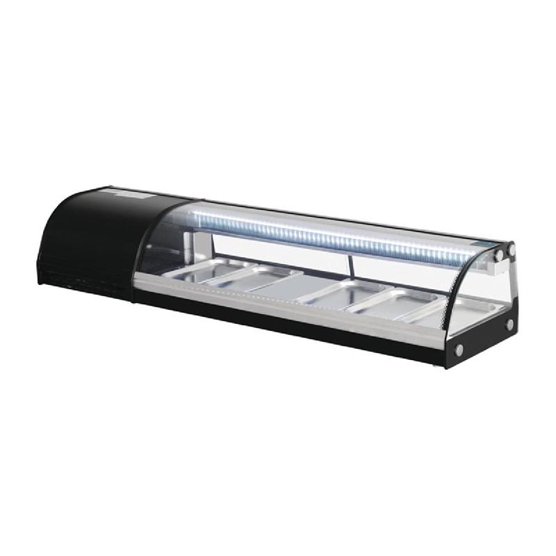 Vitrine réfrigéré à sushis - 5 bacs GN 1/3 - Série G | Polar - DA538_2