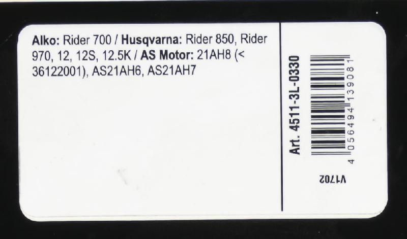 Courroie trapézoïdale X-Grip V - type 3L330_2