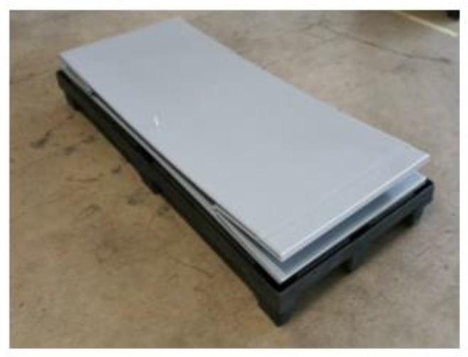 Palette plastique pliable et résistante pour secteur pharmaceutique