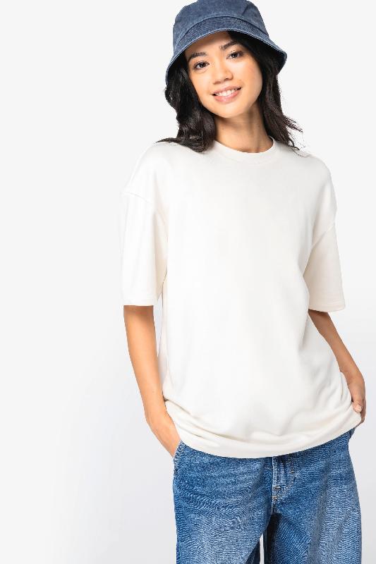 T-shirt écoresponsable oversize unisexe - 85% coton bio, 15% polyester recyclé - Réf: NS308_2