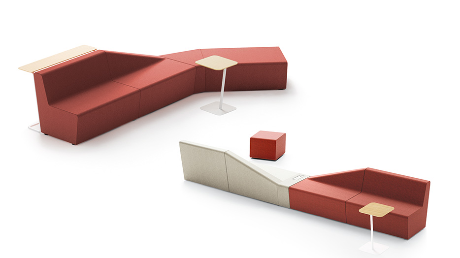 Mobilier d'accueil modulable et créatif