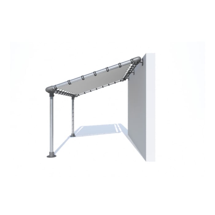 Pergola murale aluminium - Bâche Tendue - So-Pergola_2