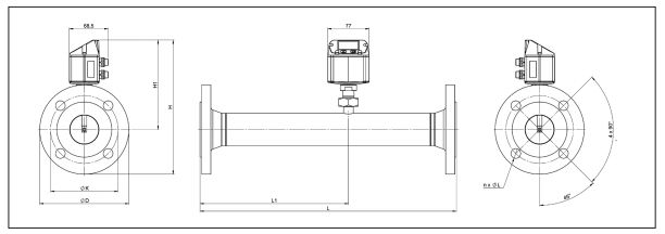 VA 520 - Capteur de débit d'air comprimé - CS Instruments - Étendue de mesure 90 à 1195 m³/h - Débitmètre massique thermique avec manchon intégré_2