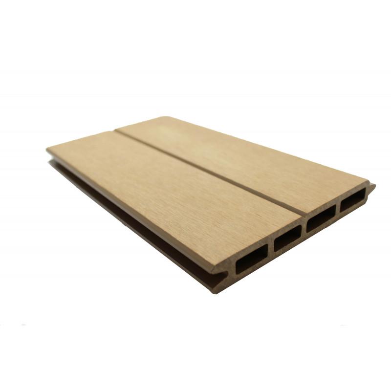 LAME DE CLÔTURE BOIS COMPOSITE L 148 CM / L 15.6 CM / E 19 MM - COLORIS - BEIGE CLAIR, EPAISSEUR - 19 MM, LARGEUR - 15.6 CM, LONGUEUR - 148 CM_2