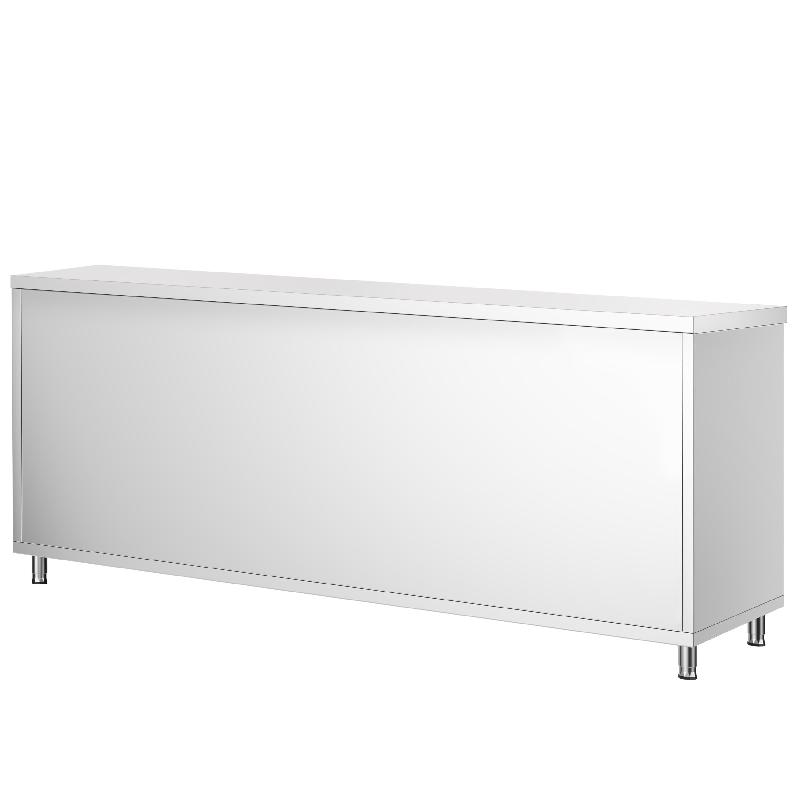 Meuble bas inox central P 700 mm avec portes -_2