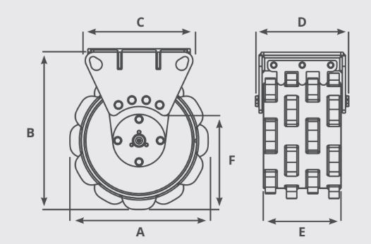 Plaque vibrante à roue de compactage, utilisé dans les tranchées étroites - STORM WHEEL_2